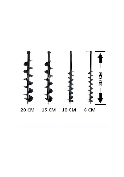 Balatlı Toprak Burgu Ucu 10 Cm