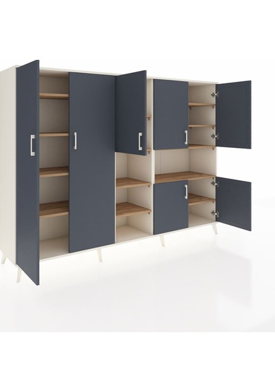Hyperion Dolap 13 Raflı 7 Kapaklı 220x44x163 Aytaşı-antrasit/çam Antrasıt/atlas Çam - Aytası Hyperion Dolap 13 Raflı 7 Kapaklı 220x44x163 Aytaşı-antrasit/çam Antrasıt/atlas Çam - Aytası