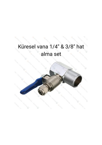 Su Arıtma Hat Alma Aparatı Ve Küresel Vana 3/8 Dayanıklı Pirinç Gövde, Kolay Montaj