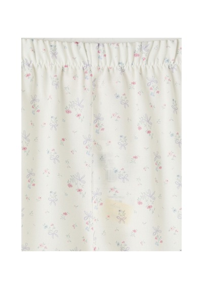 Lcw Dream Ekru Desenli Fırfırlı Kadın Şort Pijama Altı