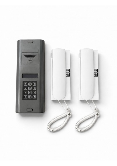 Dijital Şifreli Panel Ve Telefonlu Apartman Konuşma Sistemi 2 Daire Paket