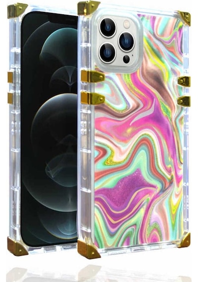 Apple Uyumlu iPhone 13 Pro Max Kılıf Zore Ples Kapak Pembe Koyu