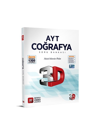 3D Yayınları Ayt Coğrafya Soru Bankası Son Baskı