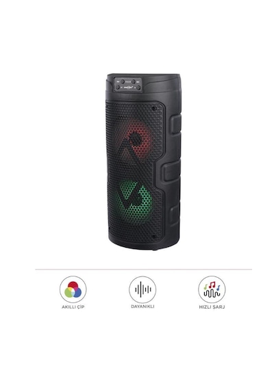 Torima GTS-2129 Mikrofonlu RGB Ledli Taşınabilir Bluetooth Hoparlör