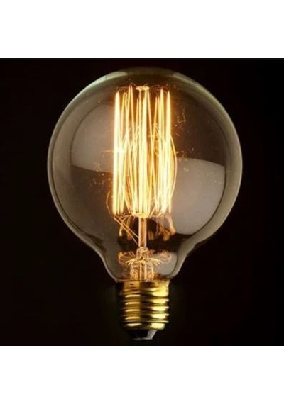 Edison Flemanlı Dekoratif Rustik Ampul 60 Watt E27 Duy, G120 Glop