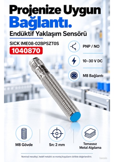 Sıck Ime08-02bpszt0s Endüktif Yaklaşım Sensörü 1040870