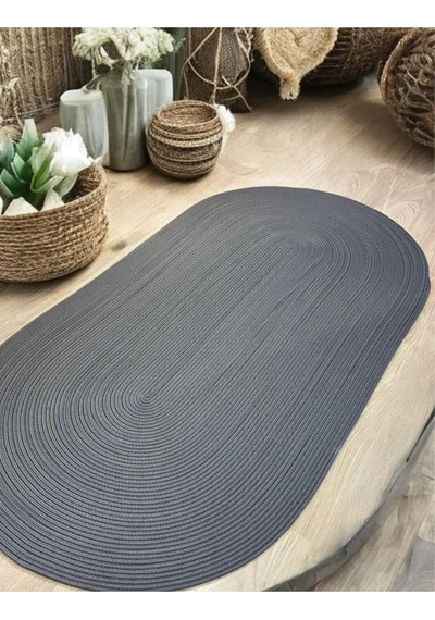 Jüt, Halı, Kilim, Paspas, Yolluk, Balkon Halısı, Kolidor Halısı, Çeyizlik Ev Eşyası, Banyo Paspası 100 X 150 Antrasit