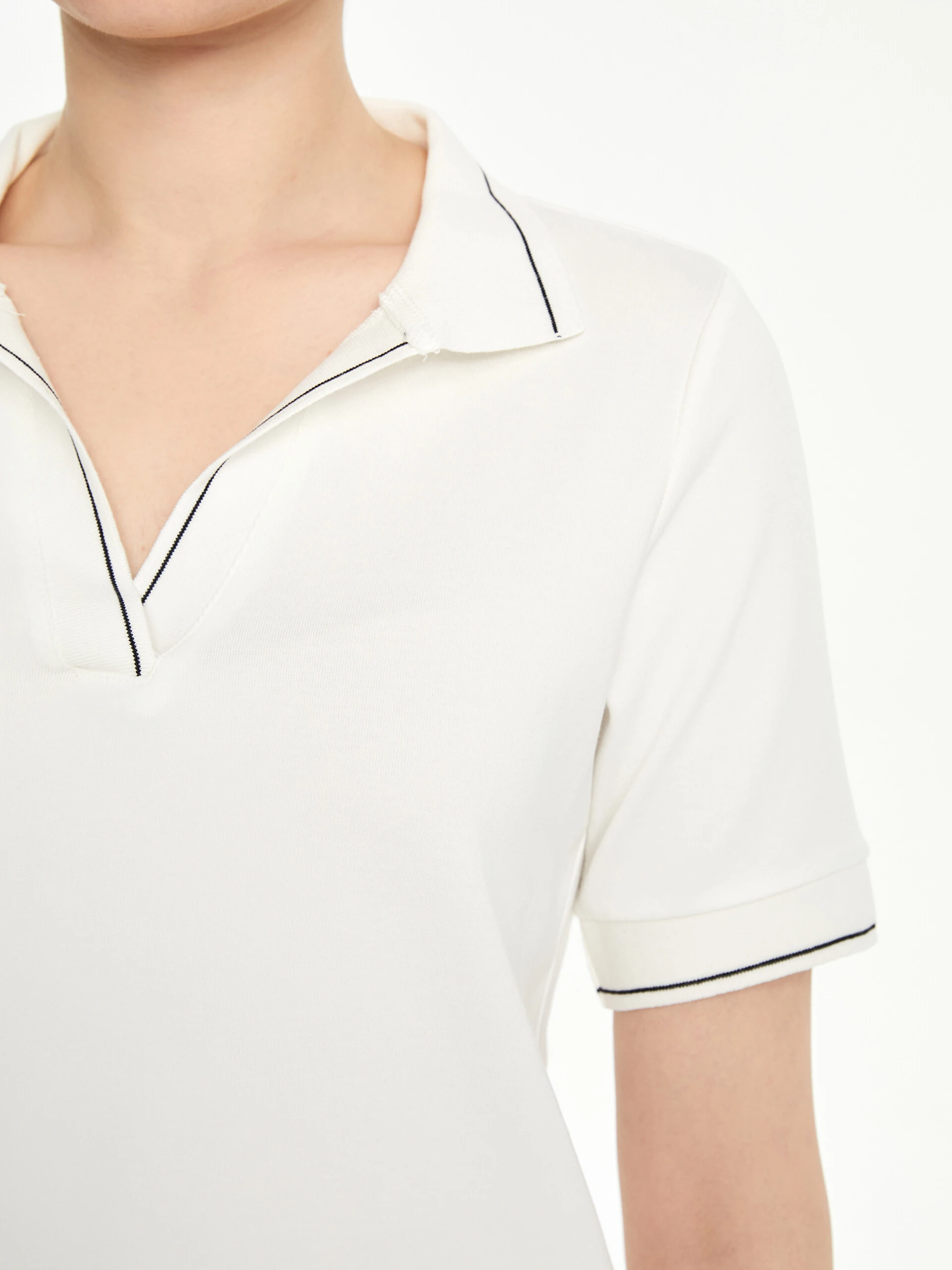 Lc Waikiki Lcwaıkıkı Classic Beyaz Polo Yaka Kadın Tişört