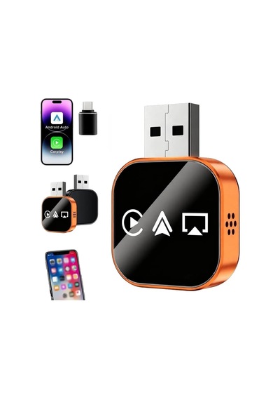 Maypal R4 4-in-1 Kablosuz Adaptör, Carplay Ve Android Auto İçin, Airplay, Mirrorlink, Tak Ve Çalıştır