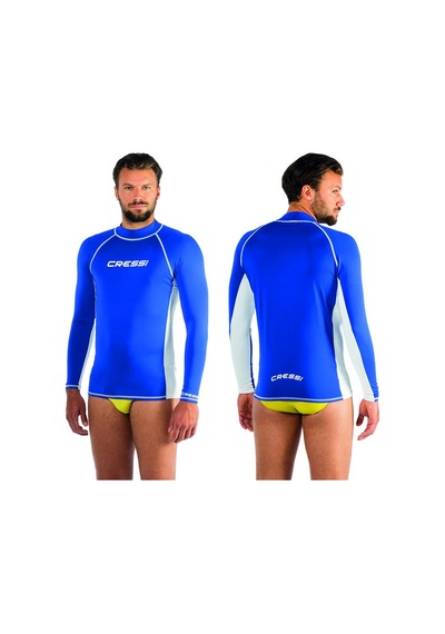 Cressi Rash Guard Man Uzun Kollu T-shirt Blue-whıte No:3 Çok Renkli