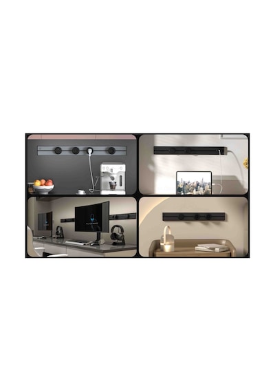 Eae E-flux Raylı Priz, 2 Şebeke, 1 Usb Type A+c 20w Gri Efg500