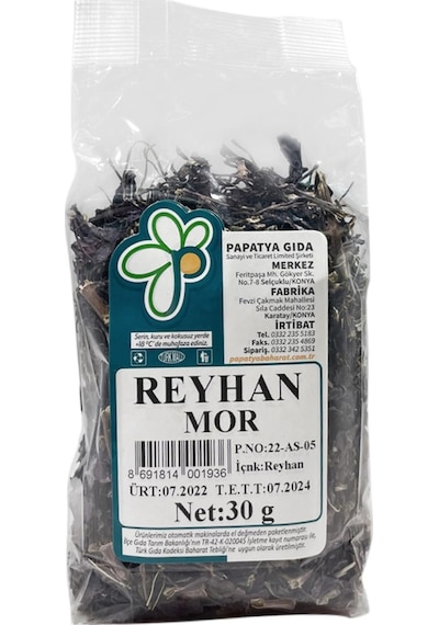 Papatya Gıda Mor Reyhan 30 G