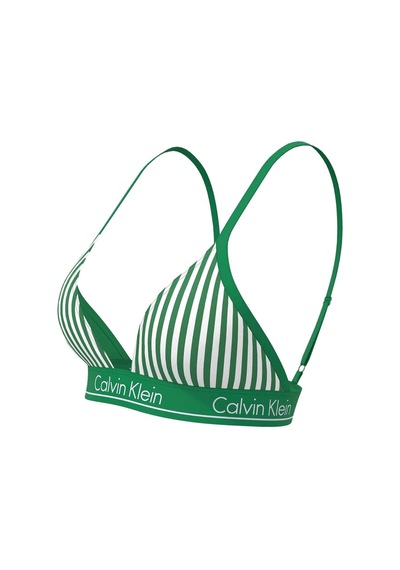 Calvin Klein Kadın Yeşil-beyaz Bikini Üstü Lv00q61208 4zf-15961