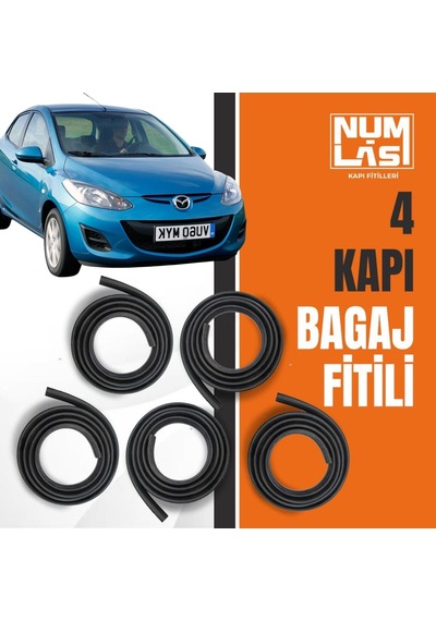 Mazda 2 2007-2012 4 Kapı + Bagaj Fitili-a Kalite-numlas-nm4055