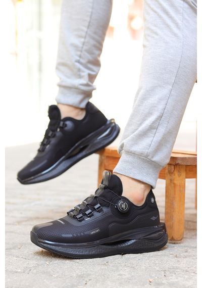Lescon Scroll 3 Shock Foam Sünger Taban Erkek Spor Ayakkabı 367800000443 01 Siyah Siyah
