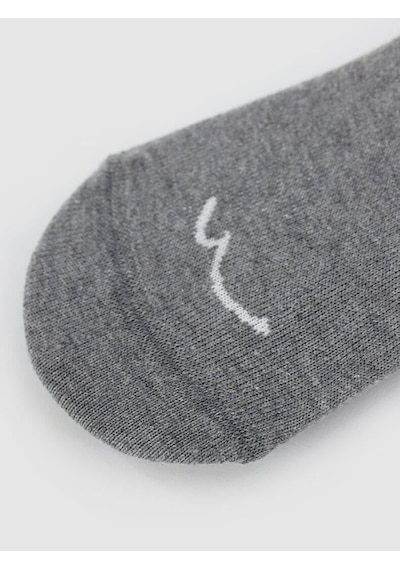 Ltb Yazese Soket Görünmez Unisex Çorap Gri