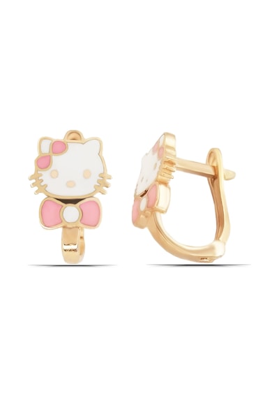 Kız Çocuk Hello Kitty Kedi Tasarım 925 Ayar Gümüş J Küpe N11.66516