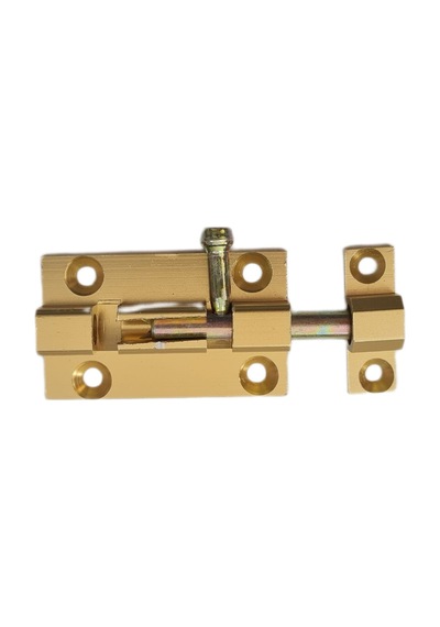 Alüminyum Sarı Mavzer Sürgü 5 Cm / 30 Mm 10 Adet