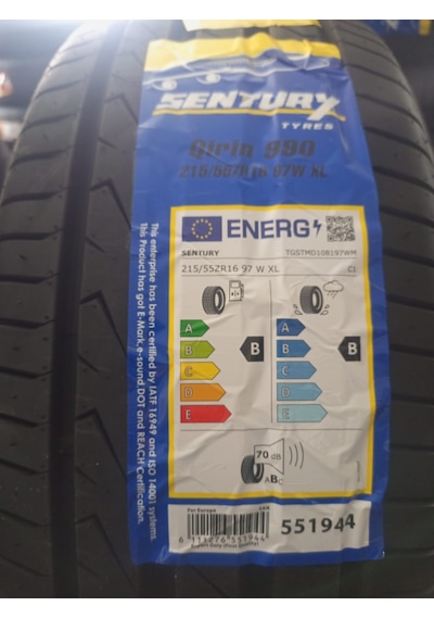 Sentury 215/55 R16 97W XL Qirin 990 Yaz Lastiği 2026