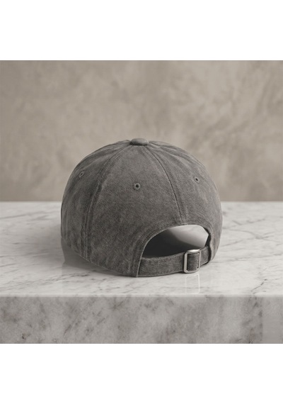 Bk Gift Kişiye Özel Harf Nakışlı Vintage Krem Beyzbol Şapkası Unisex Eskitme Kumaş Metal Tokalı