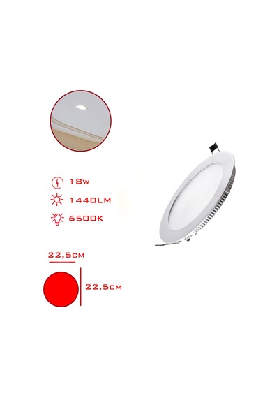 Leva 18w Led Panel 6500k 1440 Lumen Beyaz Işık Lv-3094