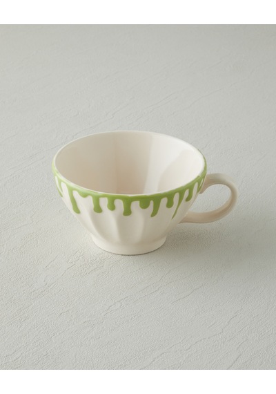 English Home Almond Flow Seramik Kupa 390 Ml Yeşil