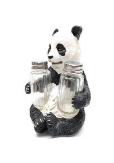 Sevimli Panda Tasarım Dekoratif Büyük Tuzluk Biblo