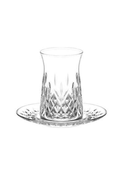 LAV Odin Cam Çay Seti 6 Kişilik 170 ml (6 Çay Bardağı, 6 Çay Tabağı)