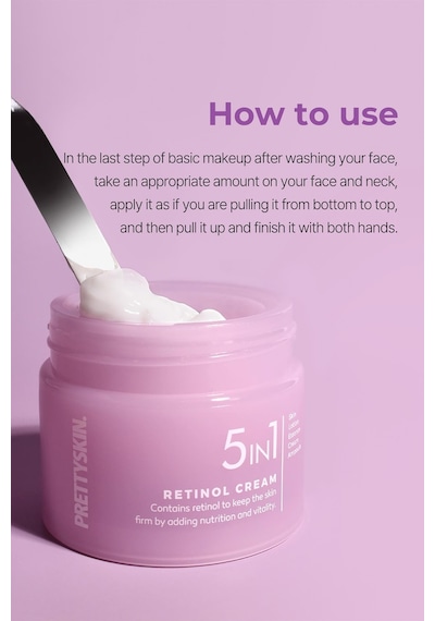 Prettyskin 5in1 Retinol Nemlendirici Yüz Kremi 50ml