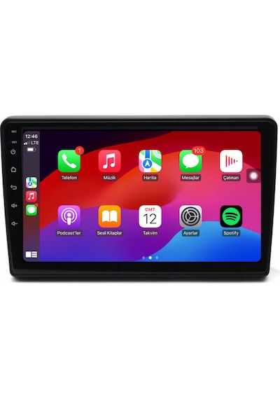 Fiat Ducato Araç Multimedya Android Ekran Carplay Navigasyon Double Teyp 4+64 9" 06-11 Black Blueway