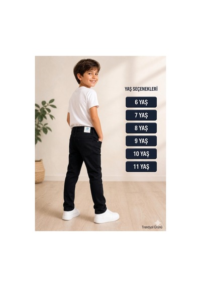 Gülerçocuk Erkek Çocuk 2 Li Kombin Set - Beyaz Penye Tişört & Siyah Jean Pantolon 5 - 12 Yaş Siyah Gülerçocuk Erkek Çocuk 2 Li Kombin Set - Beyaz Penye Tişört & Siyah Jean Pantolon 5 - 12 Yaş Siyah