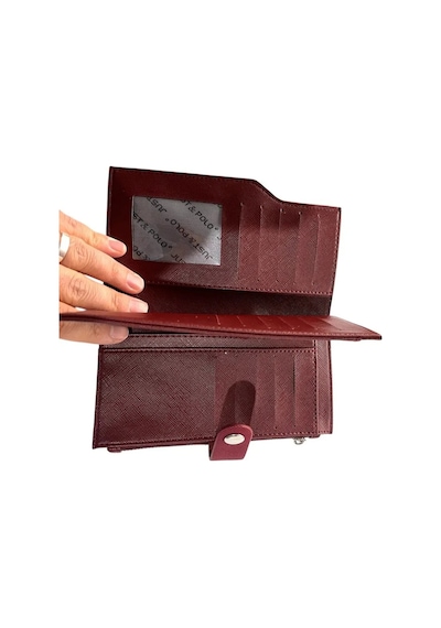 Just Polo Kadın Cüzdan 20 Kart Bölmesi Kağıt Para Bölmesi Ebat 10x18 Cm 231604mh Krem