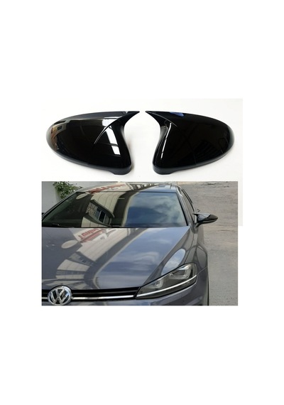 Vw Golf 7.5 Yarasa Ayna Kapağı Batman Piano Black Parlak Siyah
