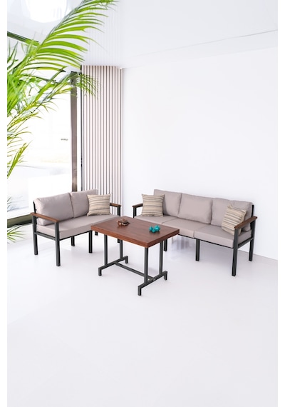 Neokas Bahce Mobilyası, Modern Balkon Mobilyası, Kafe Oturma Takımı, Teras Koltugu,balkon Oturma Grubu 2+3+m Antrasit Neokas Bahce Mobilyası, Modern Balkon Mobilyası, Kafe Oturma Takımı, Teras Koltugu,balkon Oturma Grubu 2+3+m Antrasit