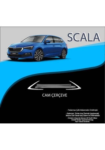 Skoda Scala Krom Cam Alt Çıtası 2019-2023