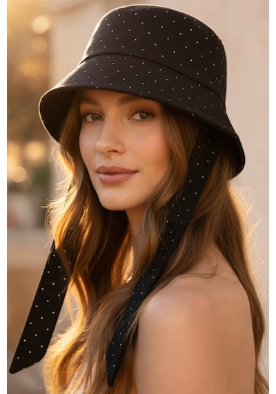 Mollycrush Kadın Siyah Pırlanta Taşlı Bucket Şapka Işıltılı Bağlama Detaylı Gabardin Işıltılı Balıkçı Modeli Pırlantalı Siyah Mollycrush Kadın Siyah Pırlanta Taşlı Bucket Şapka Işıltılı Bağlama Detaylı Gabardin Işıltılı Balıkçı Modeli Pırlantalı Siyah