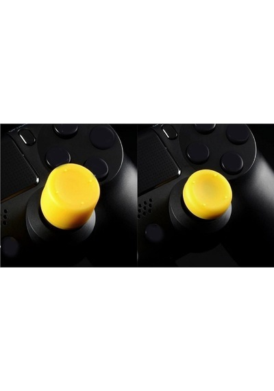 Ps4-ps5 Uyumlu 8in1 Analog Koruyucu Ve Yükseltici Pad Sarı