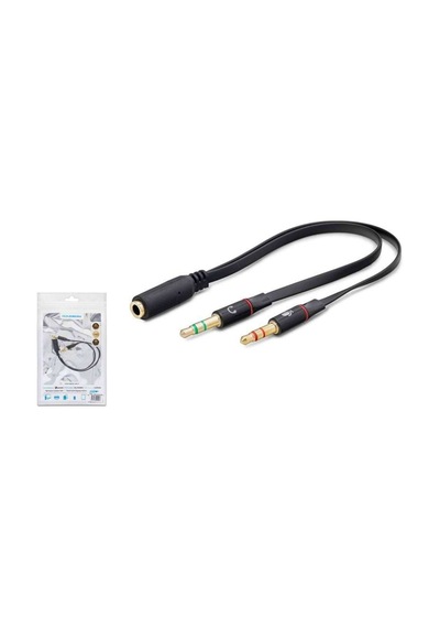 Hadron Hn4611 Slim Mikrofon Kulaklık Ayırıcı Kablo  20Cm