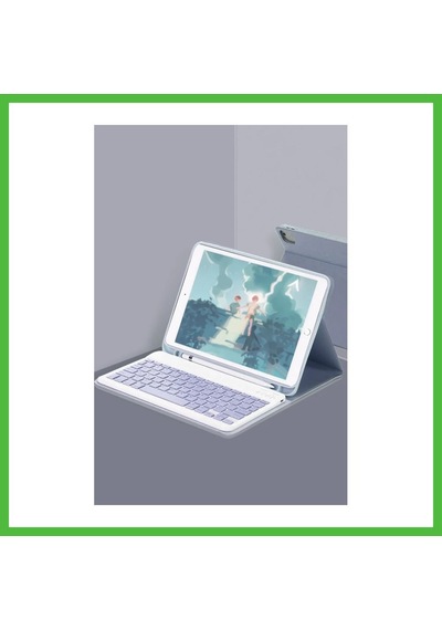 Vaveni Apple Uyumlu iPad Air 11 2024 Kılıf Kc01 Smart Klavyeli Tablet Kılıfı - Lacivert Arz