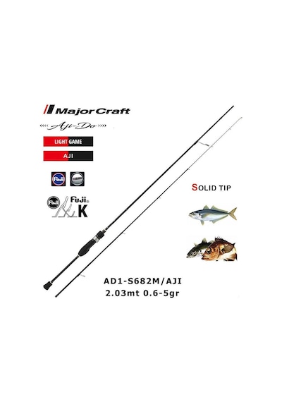 Major Craft 1g Ajido Aji Kamış Ad1-s682m 203cm 0.6-5g