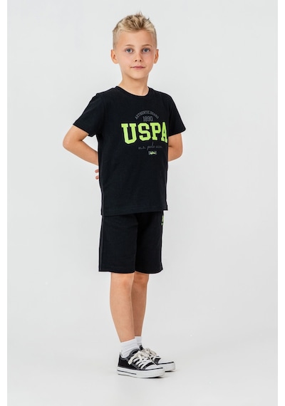U.s. Polo Assn. Erkek Çocuk Siyah Bermuda Takım Siyah