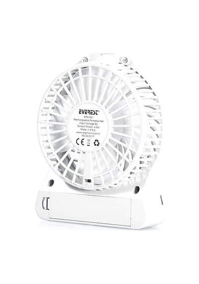Everest Efn 501 Siyah Şarj Edilebilir 1200Mah Usb Fan