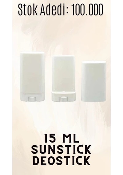 15 Ml Sunstick Deostick Ambalaj 100 Adet Şeffaf