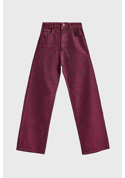 Itsbasic Kadın Bordo Renk T3-20w5-98 Straight Fit Yüksek Bel Ön Ve Arka Parlak Taşlı Özel Tasarım Denim Jean Itsbasic Kadın Bordo Renk T3-20w5-98 Straight Fit Yüksek Bel Ön Ve Arka Parlak Taşlı Özel Tasarım Denim Jean