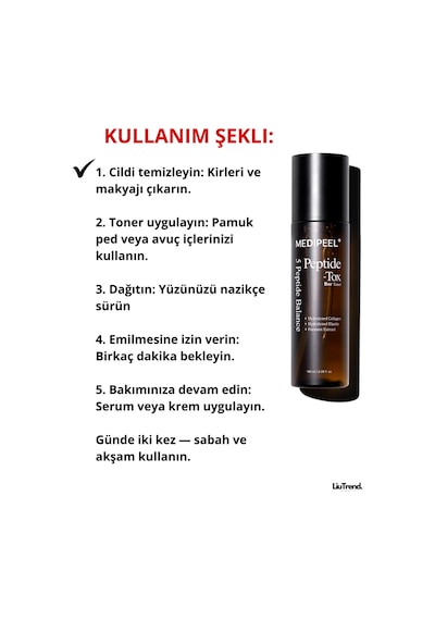 Medipeel Peptide-tox Bor Toner 180 Ml Peptit Kompleksi Içeren Lifting Toner M0480