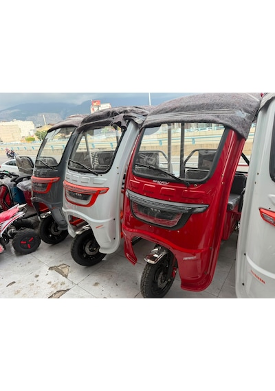 Skyjet Cargo Trıo 3 Tekerli Elektrikli Motosiklet Kirmızı