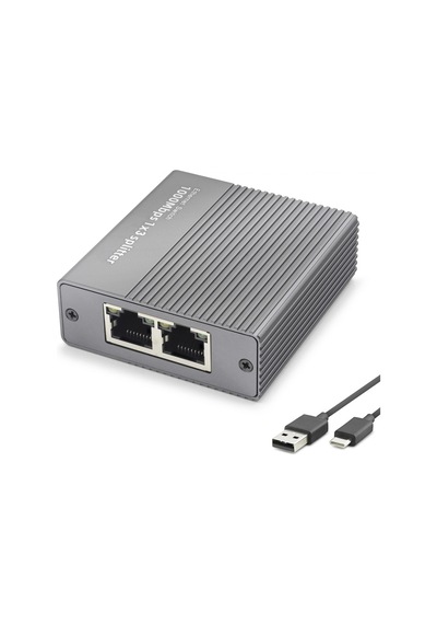 Kompakt Gigabit Ethernet Switch 4 Port Usb Type C Gri