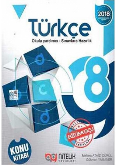 Nitelik Yayınları 8. Sınıf Türkçe Konu Kitabı