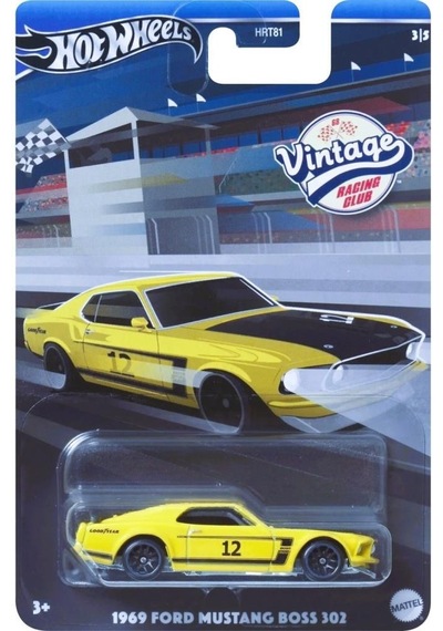 Hot Wheels 1969 Ford Mustang Boss 302 Vintage Arabalar Özel Seri Hrv08 - Hrt81