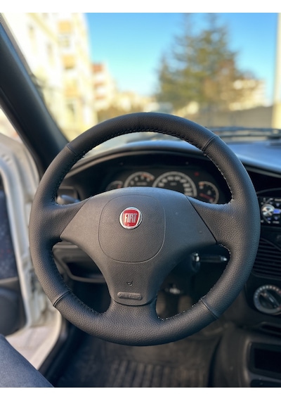 Fiat Palio Araca Özel Direksiyon Kılıfı Düz Siyah Dikiş